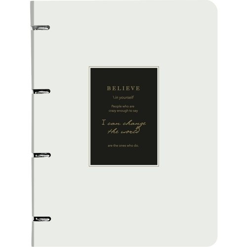 Тетрадь общая Be Smart 240х310мм 120л клетка кольцевой механизм картон Believe айвори рамка 850₽