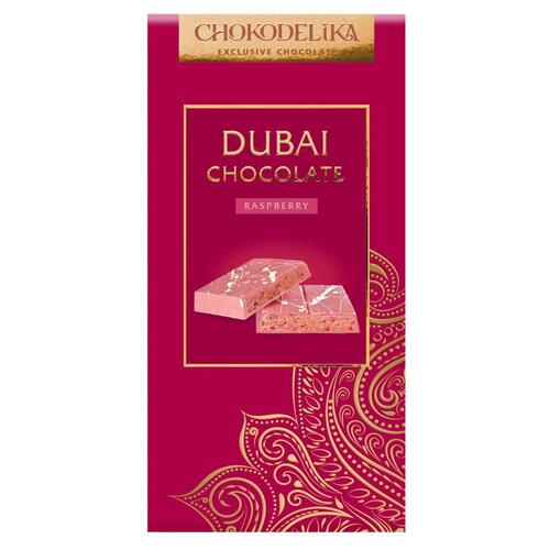 Шоколад Chokodelika белый с начинкой Dubai raspberry с начинкой малина 180 гр 1476₽