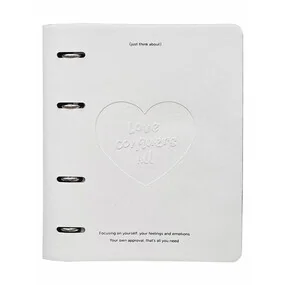 Тетрадь общая Infolio Study Emotion,  клетка, кольцевой механизм, 175х212 мм, 120 л, белый