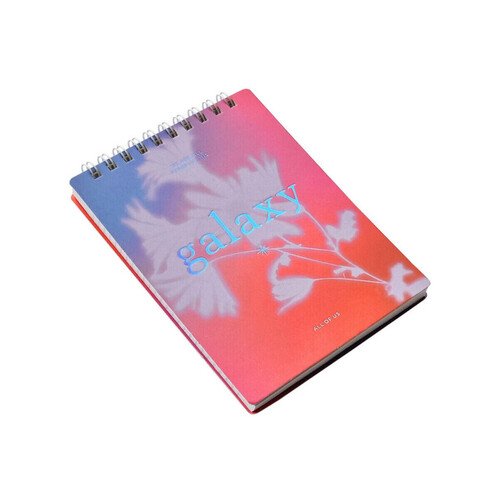Блокнот Be Smart 102х142мм 100л клетка мягкий переплет спираль Aurora галактика розовая 230₽