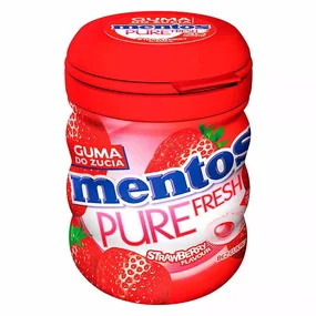 Жевательная резинка Mentos Fresh, клубника в банке 60г