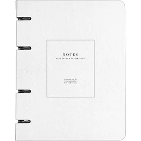 Тетрадь общая, Be Smart, 155х212 мм, 80 л., клетка, кольцевой механизм, картон, Notes, белый