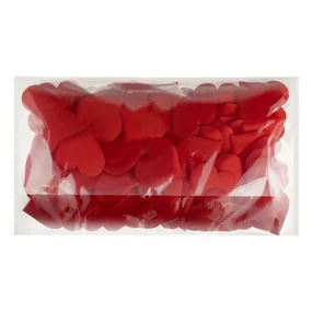 Наполнитель для подарков, 3см, Red hearts, MESHU, 100шт., красный