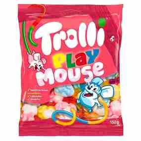 Жевательный мармелад Trolli Playmouse - мыши с фруктовым вкусом, 150 гр