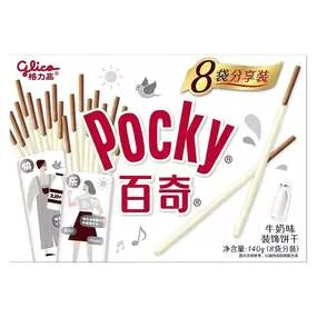 Бисквитные палочки Glico Pocky Milk со вкусом молока, 140 г