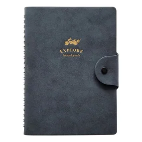 Бизнес-тетрадь Infolio Explore, 140x200 мм, 192 страницы, мягкий переплет, полускрытая спираль, клетка