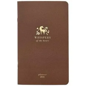 Планнер датированный, Be Smart Grace 2026, 130х210 мм, 32 листа, мягкий переплет, скрепка, коричневый