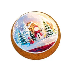 Пряник Prod. Art Снеговик у дома, с яблочной начинкой 60г