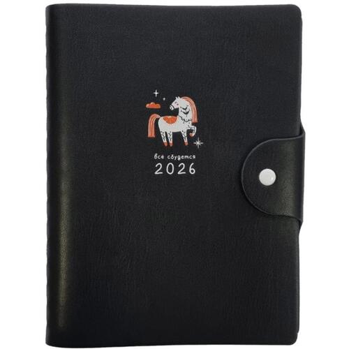 Ежедневник датированный Infolio Lucky 2026 140x200 мм 320 страниц мягкий переплет полускрытая спираль 1300₽