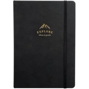 Ежедневник, датированный 2026, Infolio, 140x200 мм, 352 стр., твердый переплет с резинкой, Explore