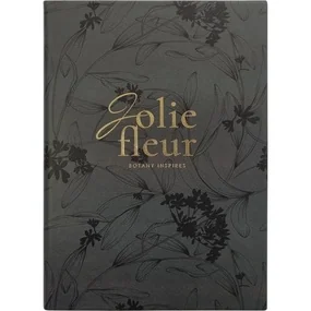 Ежедневник, датированный 2026, Infolio, 140x200 мм, 352 стр., мягкий переплет, Fleur, черный