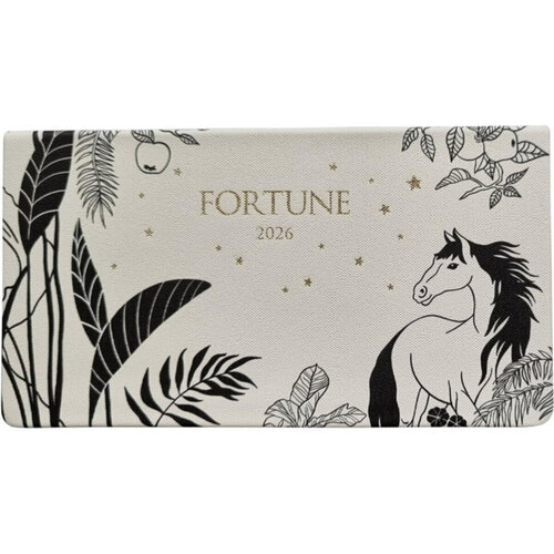 Еженедельник датированный 2026 Infolio 160x90 мм 128 стр интегральный переплет Fortune белый 600₽