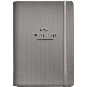 Ежедневник, датированный 2026, Infolio, 140x200мм, 352 стр, гибкий переплет, Intent, серый