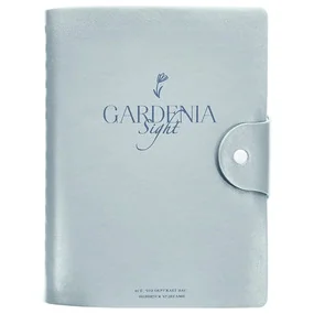 Бизнес-тетрадь, Infolio, 140x200 мм, 192 стр., мягкий переплет, полускрытая спираль, клетка, Garden, голубой