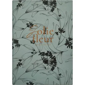 Ежедневник датированный Infolio Fleur 2026, 140x200 мм, 352 страницы, мягкий переплет, серый