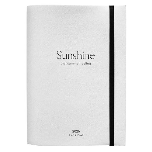 Ежедневник датированный 2026 Infolio 140x200мм 352стр мягкая с резинкой Universe белый 1100₽