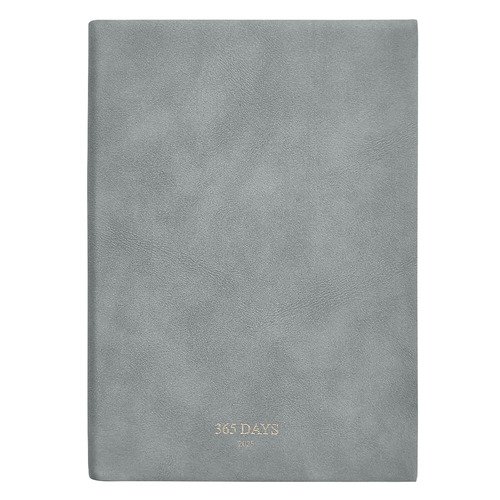 Ежедневник, датированный 2026, Infolio, 140x200мм, 352стр, мягкая, 365days, серый