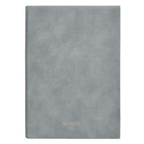 Ежедневник, датированный 2026, Infolio, 140x200мм, 352стр, мягкая, 365days, серый