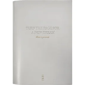 Ежедневник, датированный 2026, Infolio, 140x200мм, 352стр, мягкая, Cozy, серый