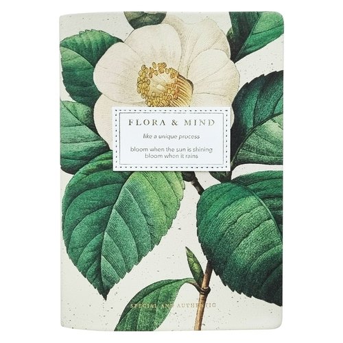 Ежедневник, датированный 2026, Infolio, 140x200мм, 352стр, твердая, Flora, бежевый