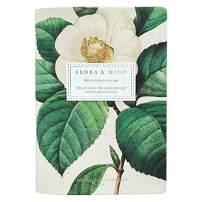 Ежедневник, датированный 2026, Infolio, 140x200мм, 352стр, твердая, Flora, бежевый