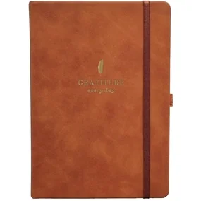 Ежедневник, недатированный, Infolio, 140x200мм, 320стр, твердая с резинкой, Grace , светло-коричневый