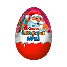 Шоколадное яйцо Ferrero Kinder Christmas Überraschung Maxi-Ei Rosa Новогоднее 100г