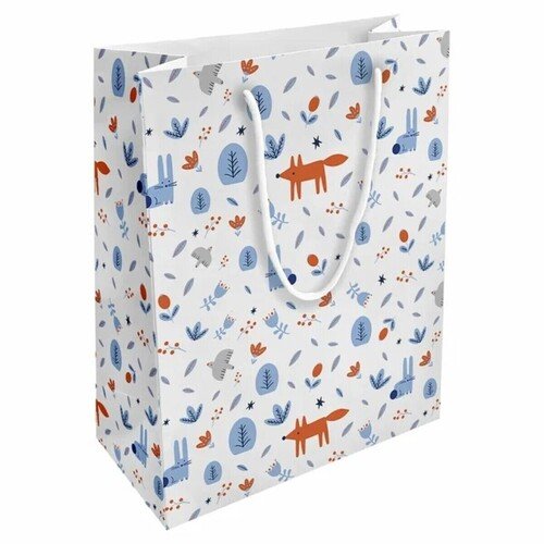 Пакет бумажный подарочный Be Smart 25х32 см Коллекция Fairy tale животные 210₽