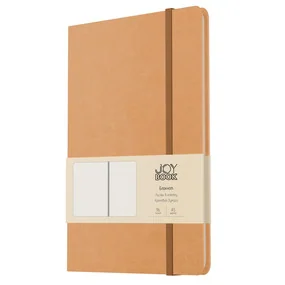 Блокнот А5, 135х213, 96л Клетка. Joy Book. Крем-брюле