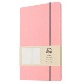 Блокнот А5, 135х213, 96л Клетка. Joy Book. Персиковый пух