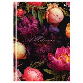 Бизнес-блокнот А5,, 80л., евроформат, BG Flowers, глянцевая ламинация