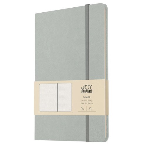 Блокнот А5 135х213 96л Joy Book 7Б Иск кожа 70гм2 Точка Сахарный лед 580₽