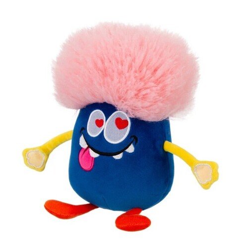 Сказочное существо Волосатый монстрик темно-синий 18см 490₽