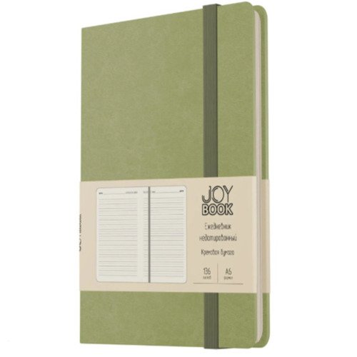 Ежедневник А6 недатированный 136 л Joy Book Чай матча 470₽