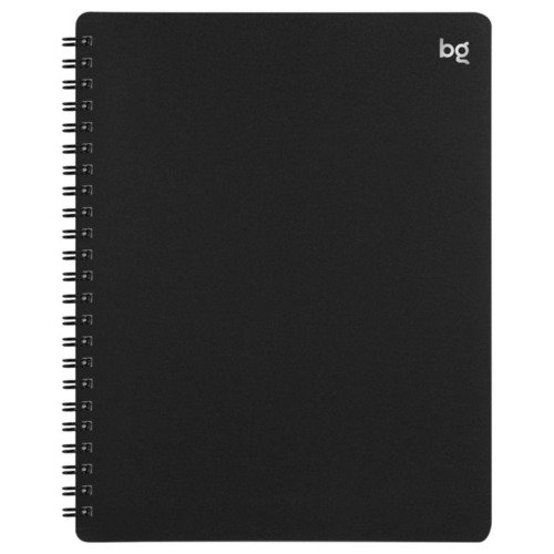 Тетрадь 48л А4 клетка на гребне BG Base пластиковая обложка черный 280₽