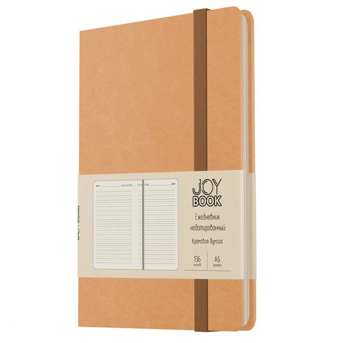 Ежедневники А6 Недатир 136л Joy book 7Б 70гм2 1кр Крембрюле 470₽