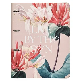 Тетрадь общая, Infolio Study, 240х310мм, 120л. клетка, кольцевой механизм, Blossom, розовый