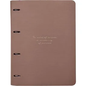 Тетрадь общая, Infolio Study, 240х310мм, 120л. клетка, кольцевой механизм, Quote, какао