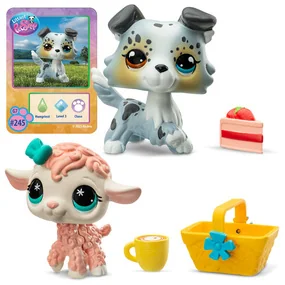 Игровой Игровой набор Littlest Pet Shop Пара друзей. Пикник у коттеджа, Колли и Овечка