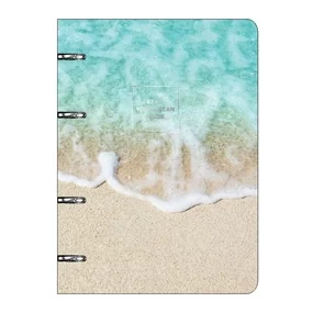 Тетрадь общая, Be Smart, 155х212 мм, 80 л., клетка, кольцевой механизм, картон, Nature, прибой