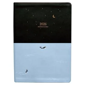 Ежедневник, датированный 2026, Infolio, 140x200мм, 352стр, Adventure светло-голубой