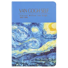 Блокнот 13х19см 112л Звездная ночь на магнитной застежке