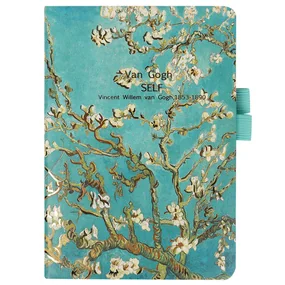 Блокнот 14,5х21см 80л Цветущий миндаль