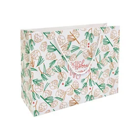 Пакет бумажный, подарочный, Be Smart, 36х26 см, Holidays, шишки
