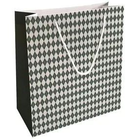 Пакет бумажный, подарочный, Be Smart, 32х32 см, Cage, зеленый