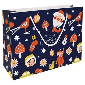 Пакет бумажный, подарочный, Be Smart, 36х26 см, Childhood, синий