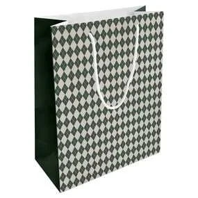 Пакет бумажный, подарочный, Be Smart, 25х32см, Cage, зеленый