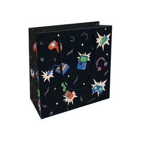 Пакет бумажный, подарочный, Be Smart, 20х20см, Hobby, черный