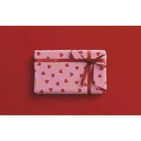 Бумага упаковочная БУММАГИЯ Hearts&Lightnings