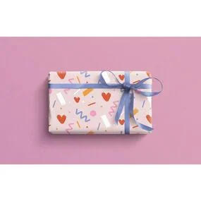 Бумага упаковочная БУММАГИЯ Сердечный праздник